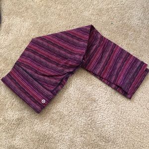 lululemon athletica Striped Leggings - Pink and Purple